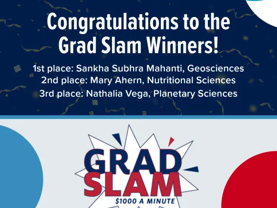 image with information regarding Grad Slam Winners, same information is provided below. 