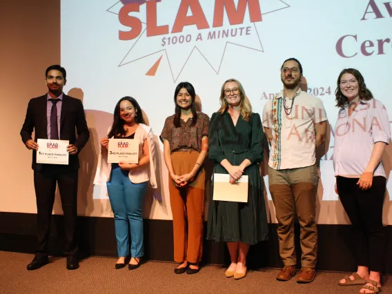 image with grad slam finalists. 