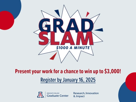 Promotional graphic advertising Grad Slam