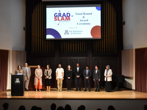 Photo of Grad Slam 2025 Finalists and Judges at the Final Round and Awards Ceremony. 