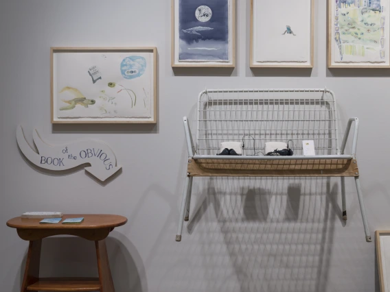 Image of Claire Taylor's exhibit "Little Free Space Time Continuum"