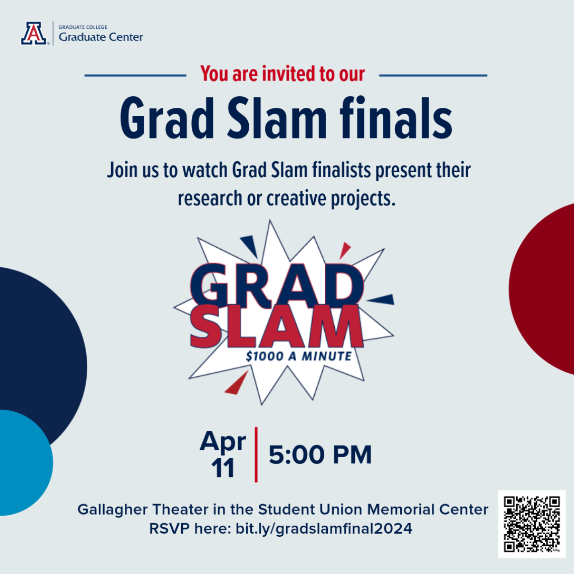 image with information regarding the Grad Slam Finals. Same information is provided below.  