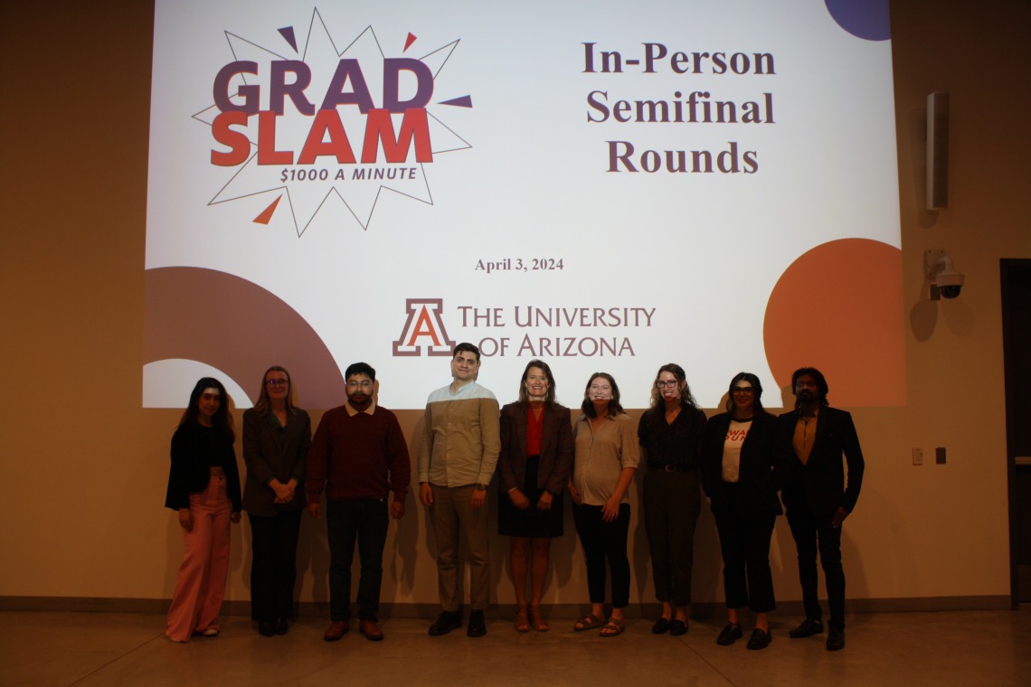 Group image of grad slam semi finalists. 