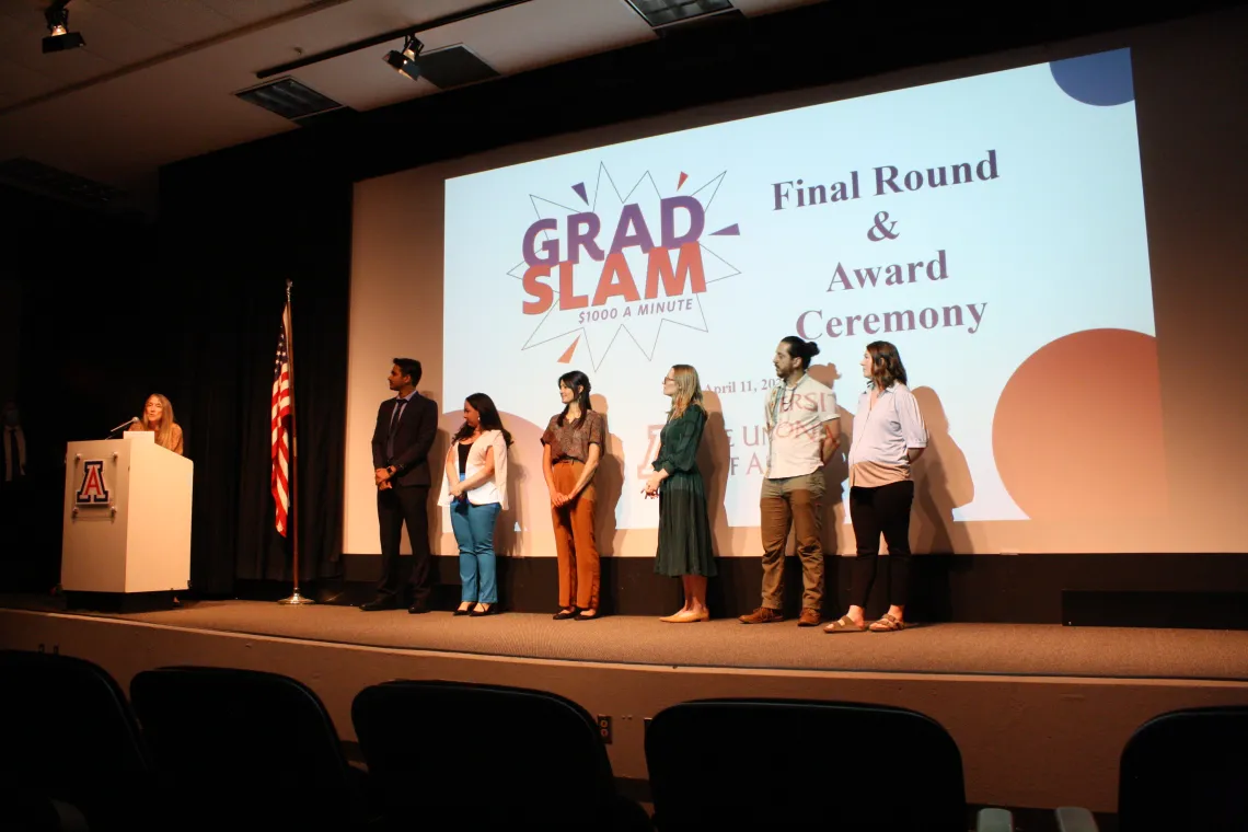 image with grad slam finalists. 