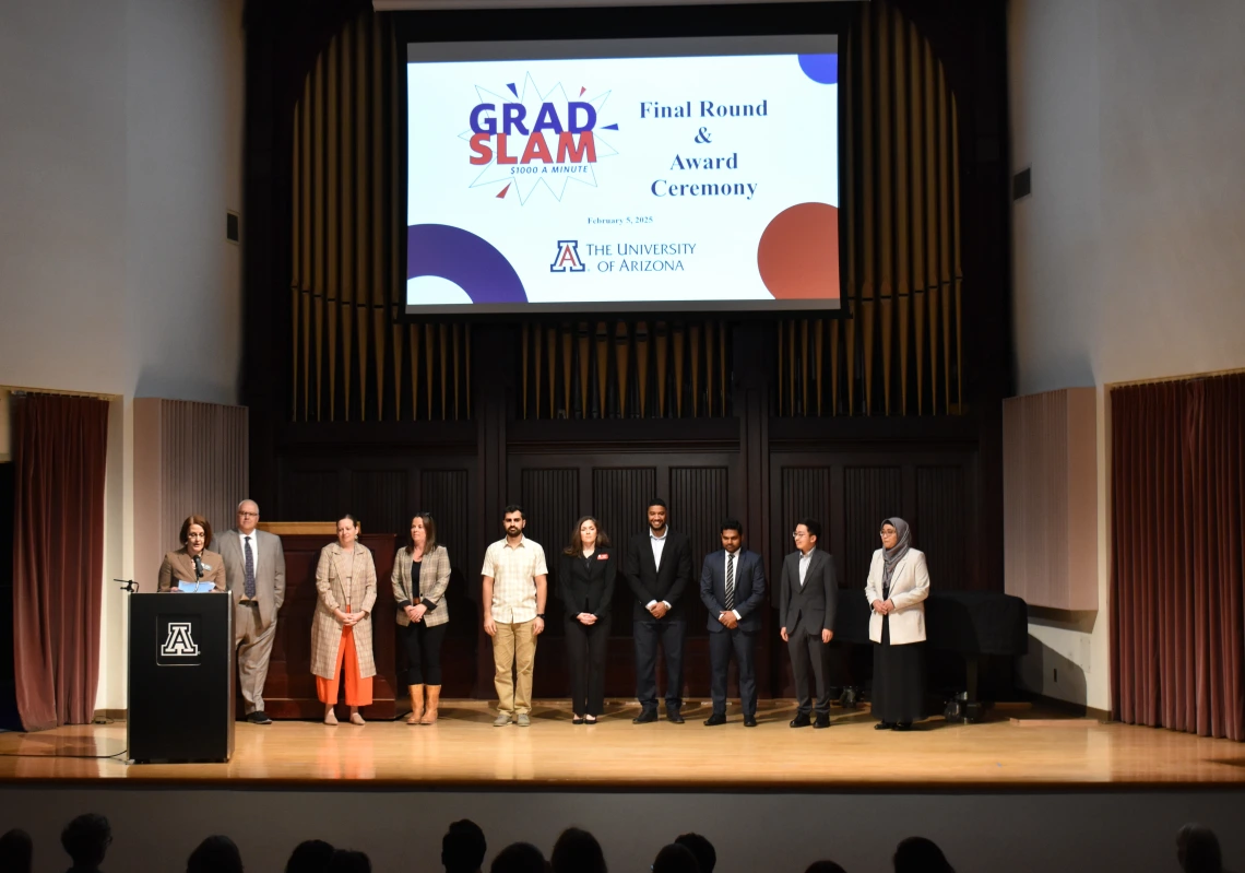 Photo of Grad Slam 2025 Finalists and Judges at the Final Round and Awards Ceremony. 