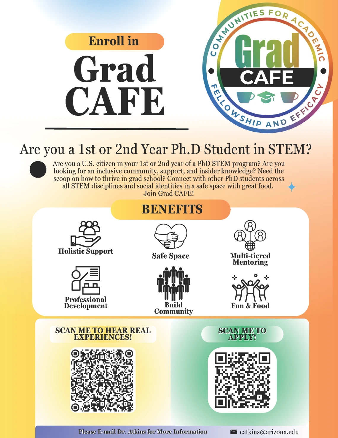 Grad CAFE Fall 2025 flyer