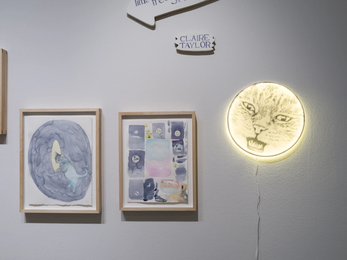 Image of Claire Taylor's exhibit "Little Free Space Time Continuum"