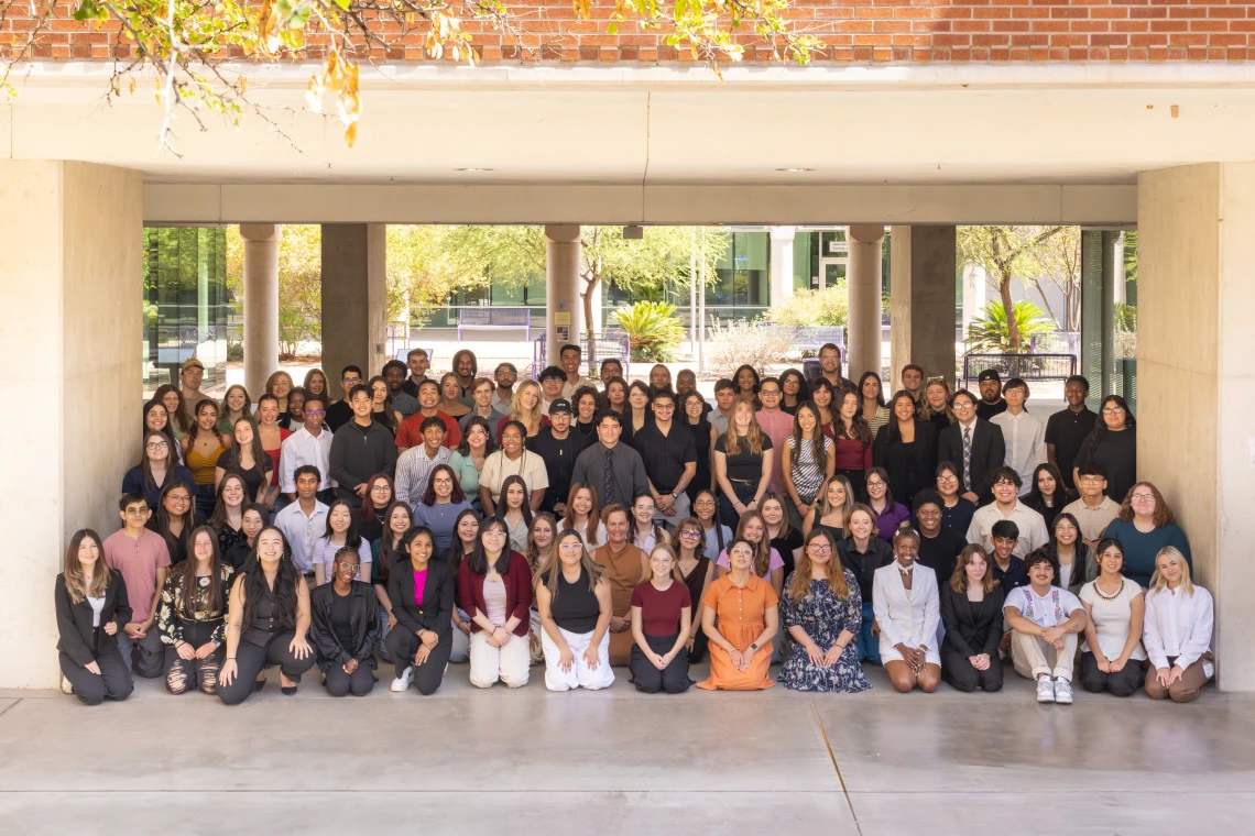 2025 UROC programs (100 students) in a group photo 