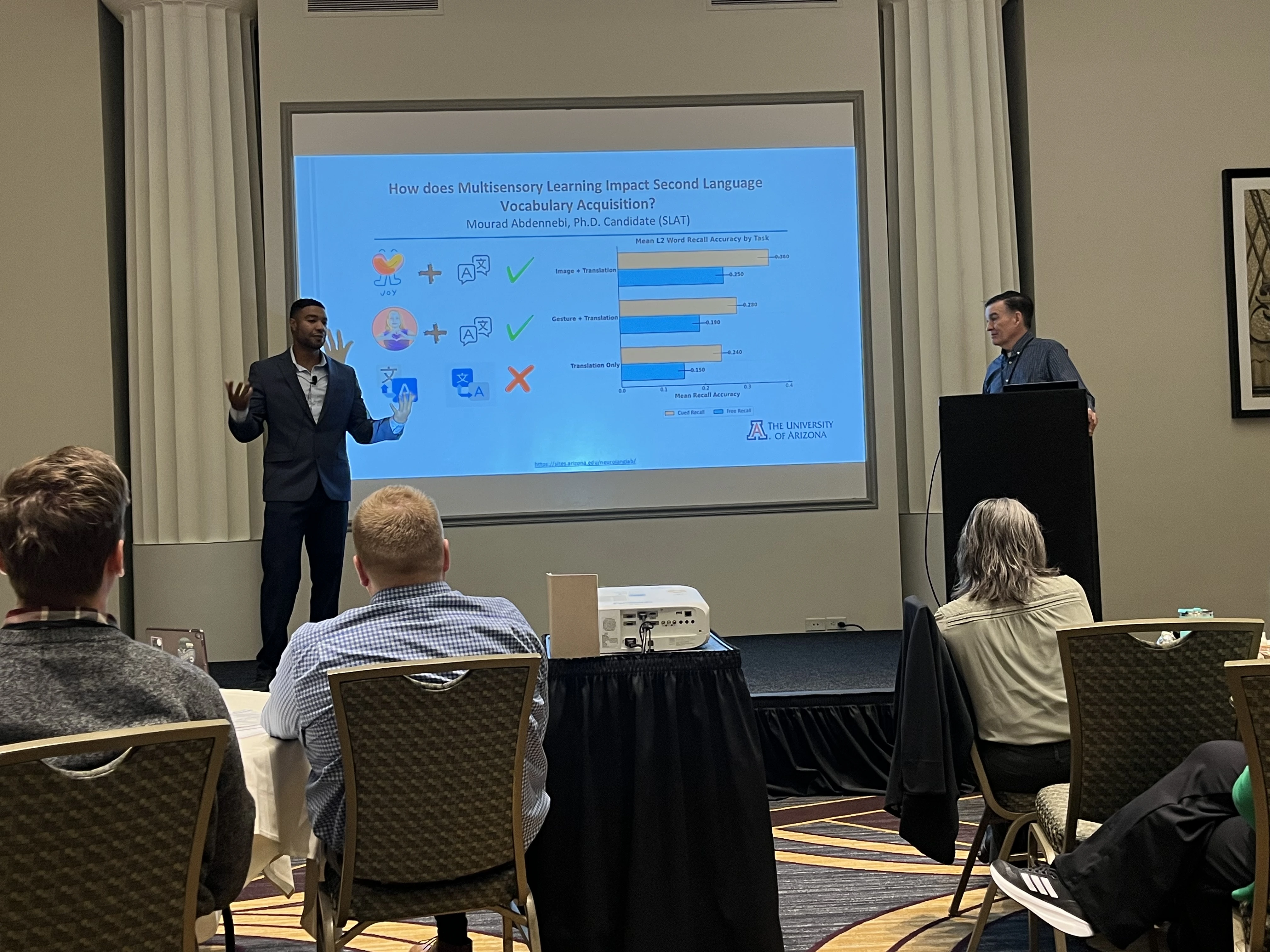 Mourad Abdennebi presenting.