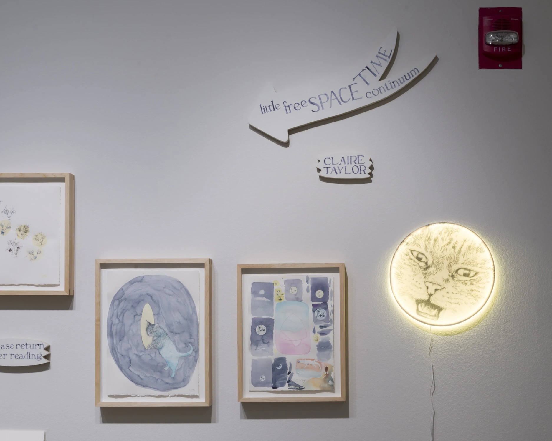 Image of Claire Taylor's exhibit "Little Free Space Time Continuum"