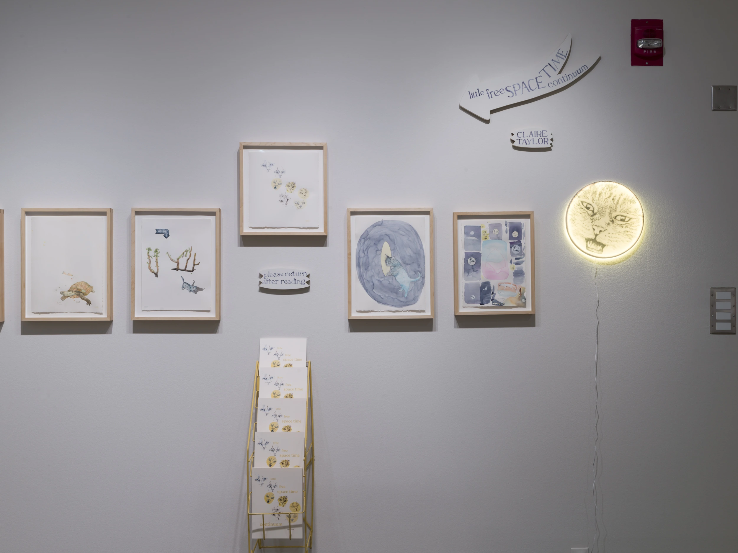 Image of Claire Taylor's exhibit "Little Free Space Time Continuum"