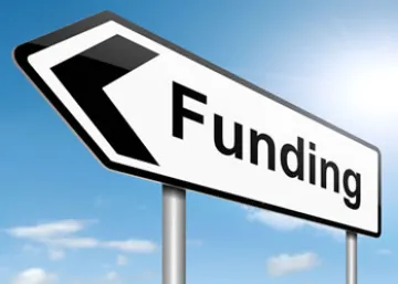 "Funding" street sign