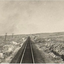 A black and white vintage photo of southern Arizona