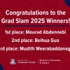 Graphic announcing the winners of Grad Slam 2025.