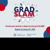 Promotional graphic advertising Grad Slam